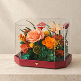 short orange octagonal flower box: complete product