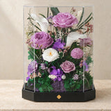 tall purple octagonal flower box: complete product