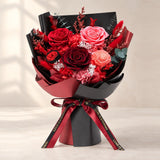 Red Romance Bouquet on a warm neutral background