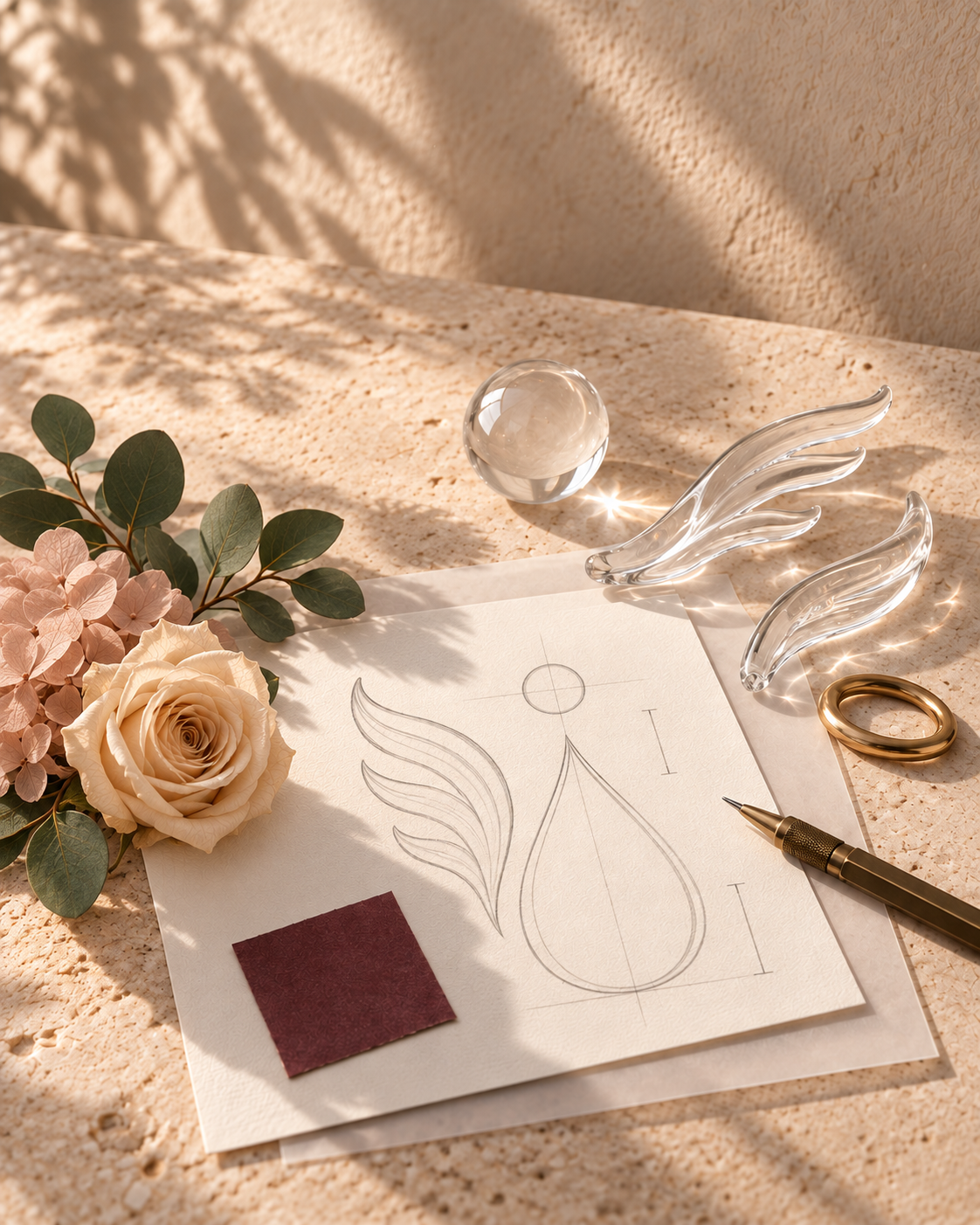Original Fiaco floral keepsake design